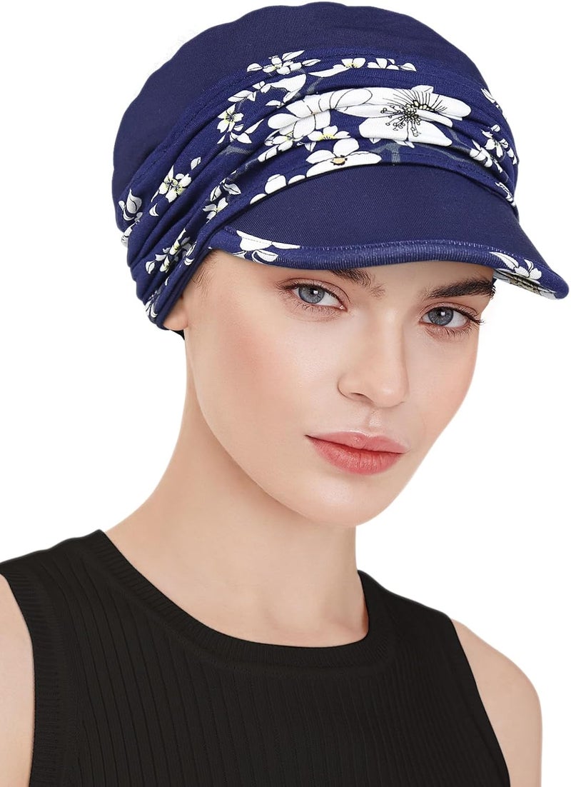 Awefeel Chemo Headwear Viscose Newsboy Cap for Women Fall and Winter Hats - Image 3